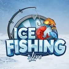 Official Live Casino logo: Ice Fishing Live by Evolution at Memo Casino