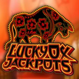 Lucky Ox Jackpots slot logo by Rival at Memo Casino